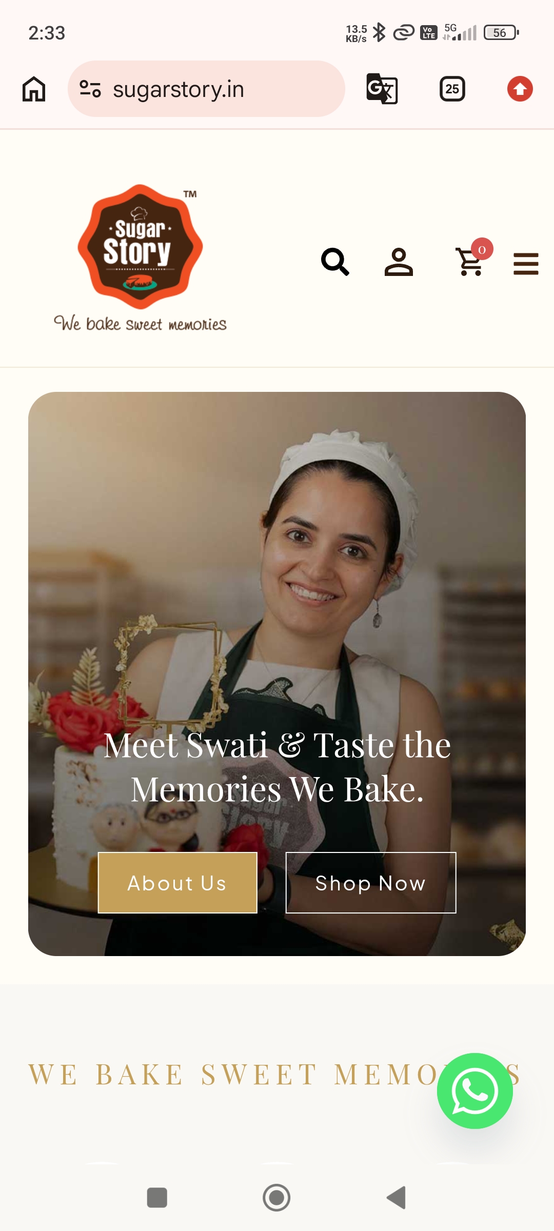 Mobile website preview